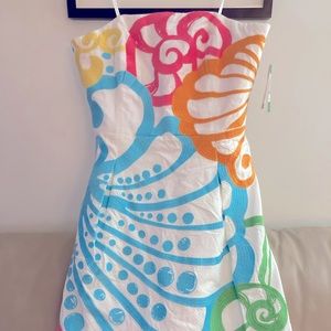 Lilly Pulitzer strapless embroidered dress NWT